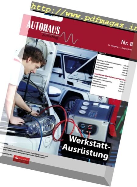 Autohaus PulsSchlag – 12 August 2016 Cover