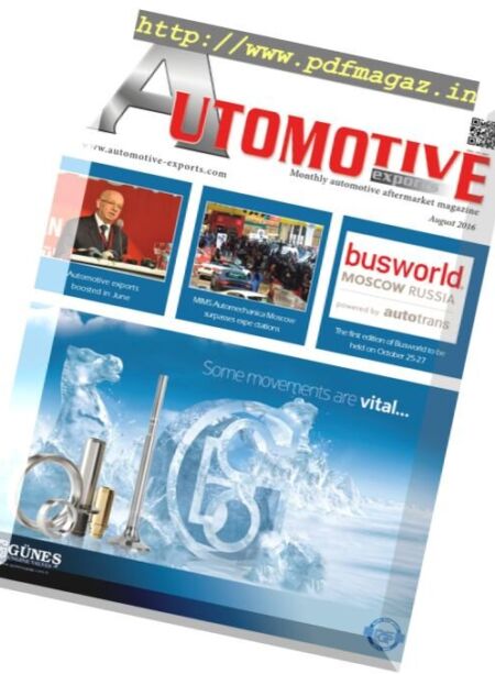 Automotive Exports – August 2016 Cover