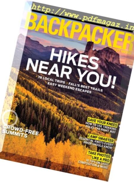 Backpacker – October 2016 Cover