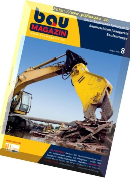 BauMagazin – August 2016 Cover