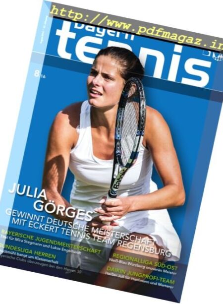 Bayern Tennis – August 2016 Cover