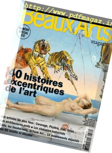 Beaux Arts – Aout 2016 Cover