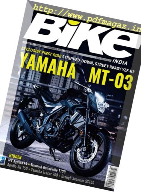 Bike India – September 2016 Cover