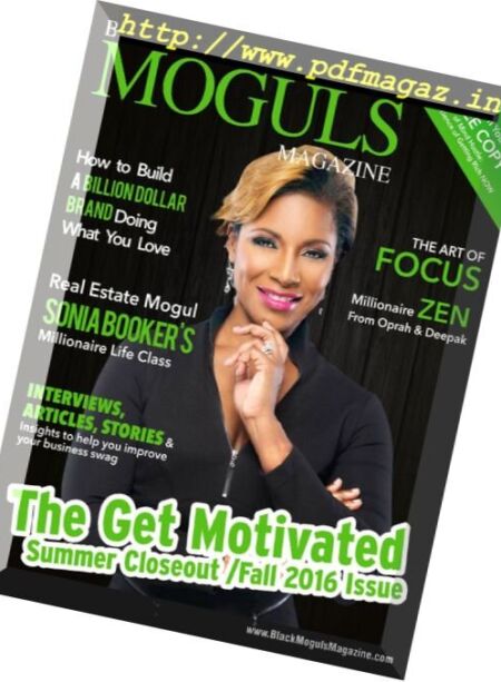 Black Moguls Magazine – Fall 2016 Cover