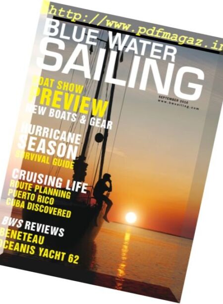 Blue Water Sailing – September 2016 Cover