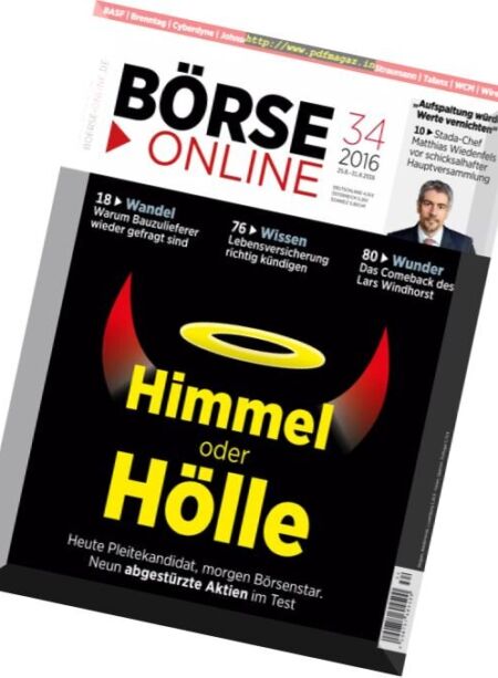 Borse Online – 25 August 2016 Cover