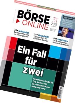 Borse Online – 4 August 2016