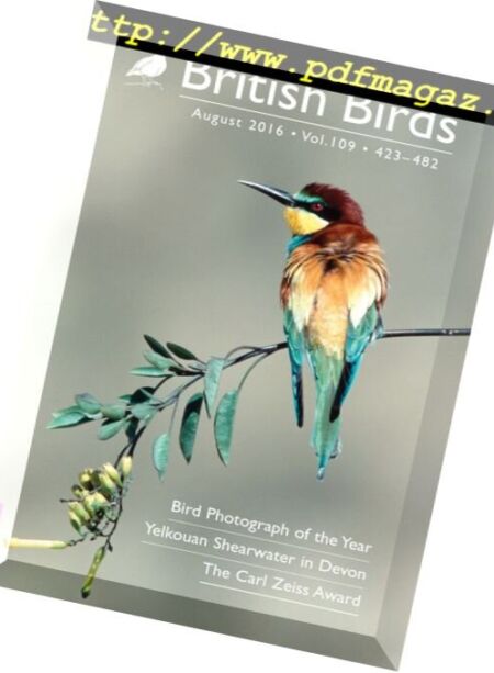 British Birds – August 2016 Cover