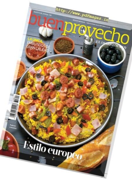 Buen Provecho – Agosto 2016 Cover