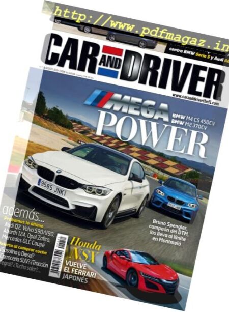 Car and Driver Spain – Agosto 2016 Cover