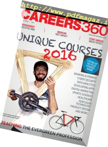 Careers 360 – August 2016 Cover