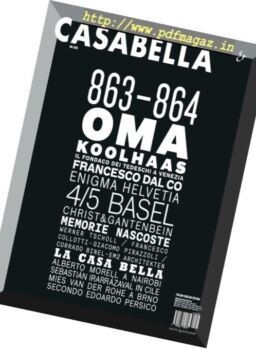 Casabella – Agosto 2016