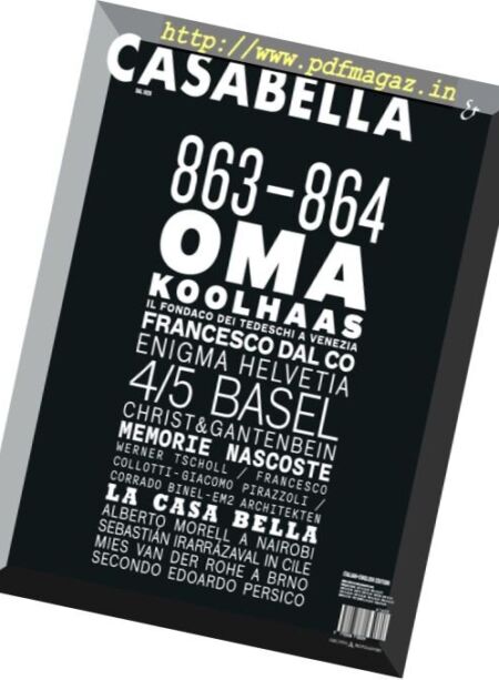 Casabella – Agosto 2016 Cover