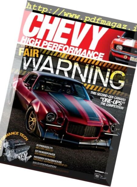 Chevy High Performance – November 2016 Cover