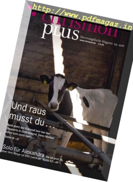 chrismon plus – Nr.9, 2016 Cover