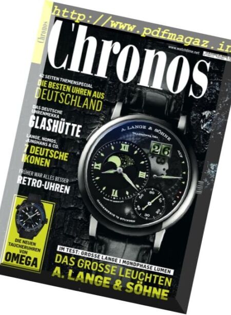 Chronos – August-September 2016 Cover