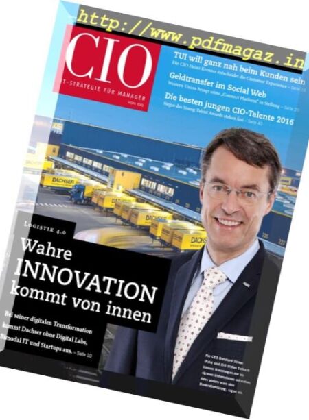CIO – IT-Strategie fur Manager – September-Oktober 2016 Cover