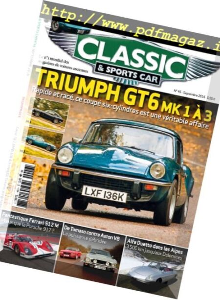 Classic & Sports Car France – Septembre 2016 Cover
