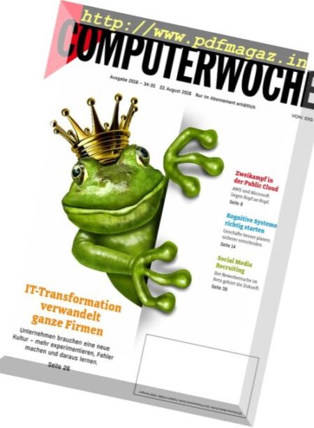 Computerwoche – N 34-35, 22 August 2016 Cover