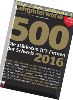 Computerworld Germany – 26 August 2016