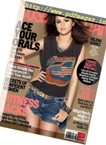 Cosmopolitan Philippines – August 2016 Cover