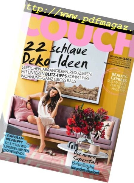 Couch – September 2016 Cover