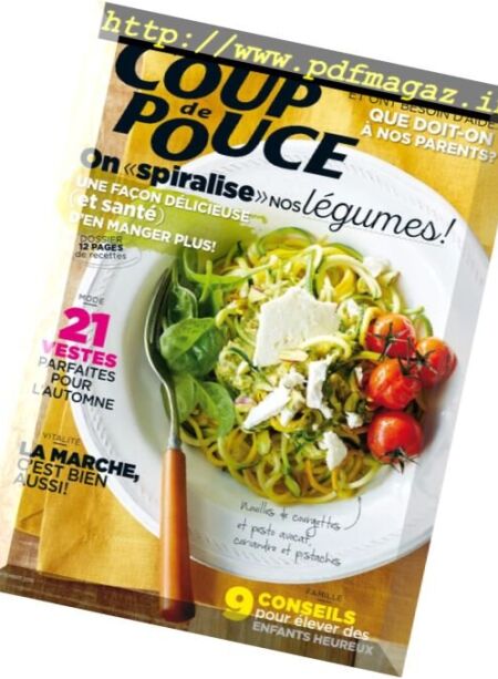 Coup de Pouce – Septembre 2016 Cover