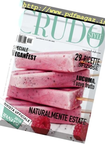Crudo Style – Agosto-Settembre 2016 Cover