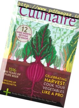 Culinaire Magazine – September 2016