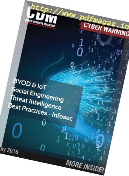Cyber Defense Magazine – July 2016 Cover