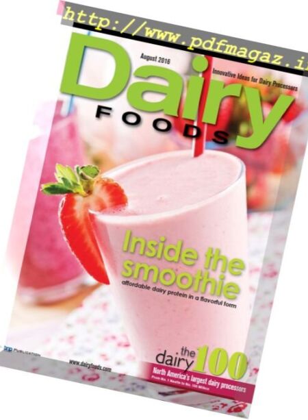 Dairy Foods – August 2016 Cover