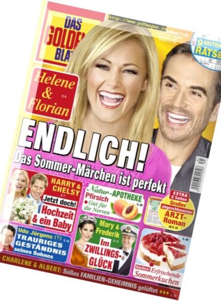 Das Goldene Blatt – 1 August 2016 Cover