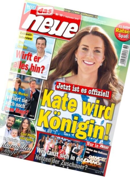das neue – 3 September 2016 Cover