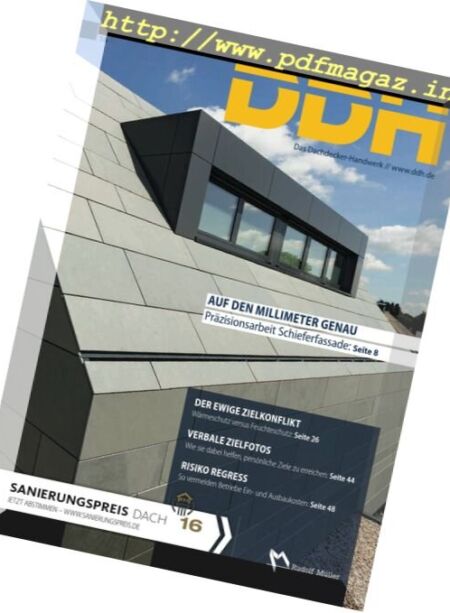 DDH – Nr.16, 2016 Cover
