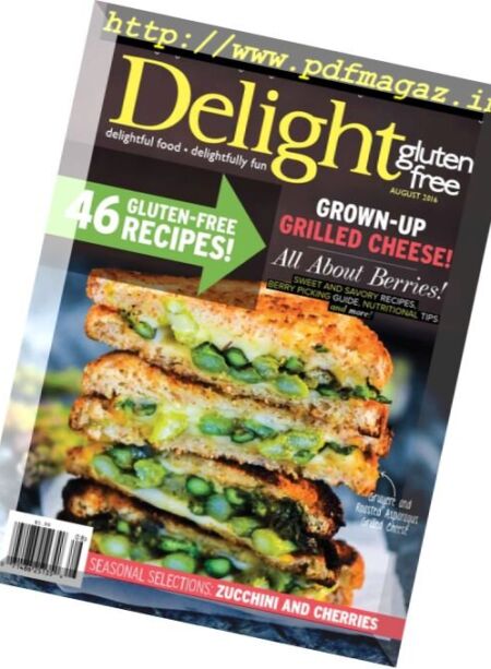 Delight Gluten Free – July-August 2016 Cover