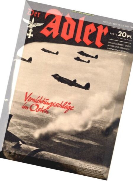 Der Adler – N 15, 22 Juli 1941 Cover