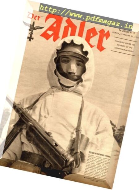 Der Adler – N 3, 9 February 1943 Cover