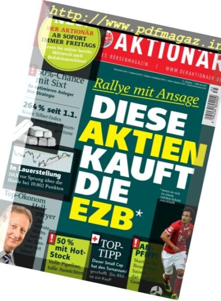 Der Aktionar – 28 August 2016 Cover
