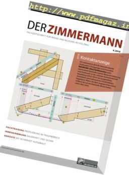 Der Zimmermann – Nr.6, 2016