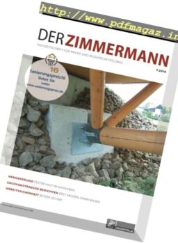 Der Zimmermann – Nr.7, 2016