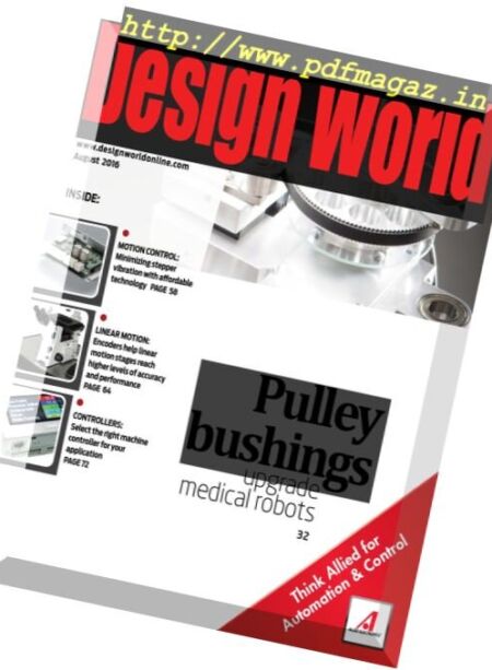 Design World – August 2016 Cover