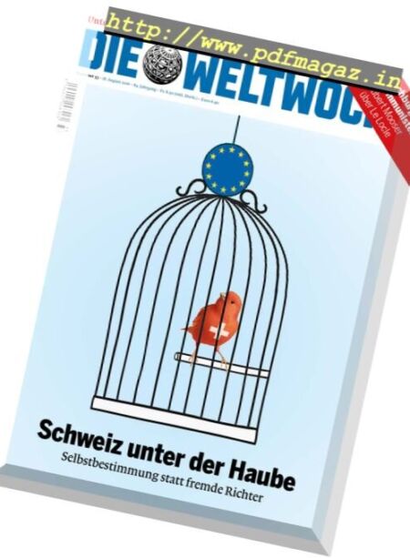 Die Weltwoche – 18 August 2016 Cover