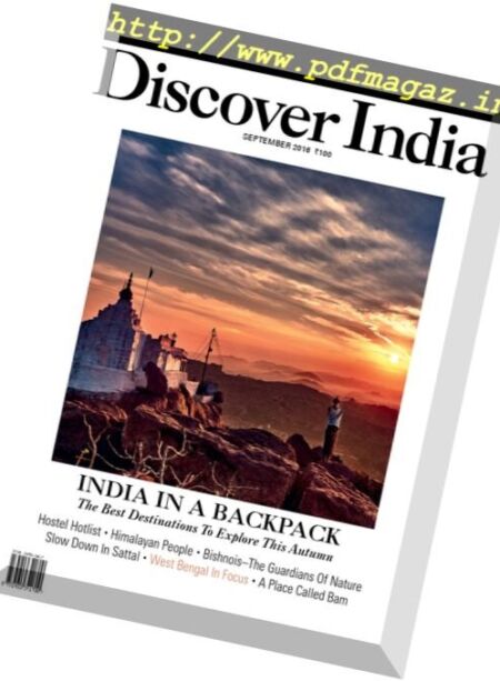 Discover India – September 2016 Cover