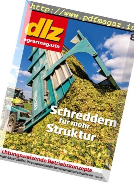 DLZ Agrarmagazin – August 2016 Cover