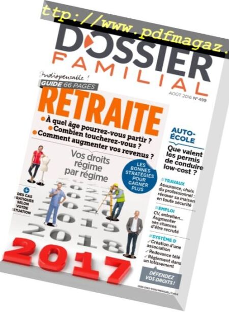 Dossier Familial – Aout 2016 Cover