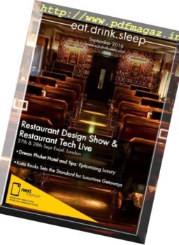 Eat. Drink. Sleep – September 2016