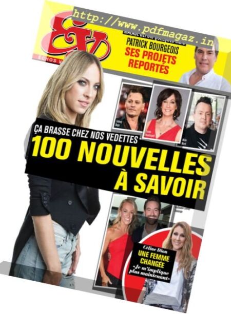 Echos Vedettes – 6 au 12 Aout 2016 Cover
