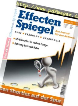 Effecten Spiegel – 4 August 2016
