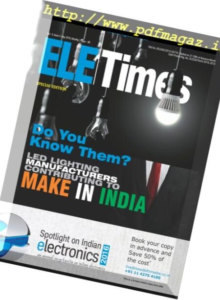Ele Times – May 2016 Cover