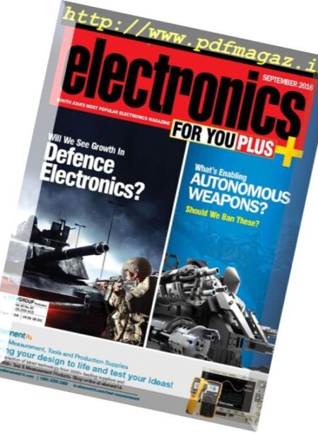 Electronics For You – September 2016 Cover